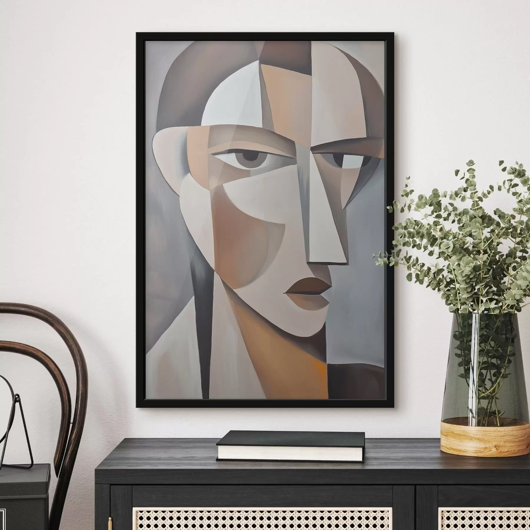 fotószőnyeg Modern kubista portré f48013