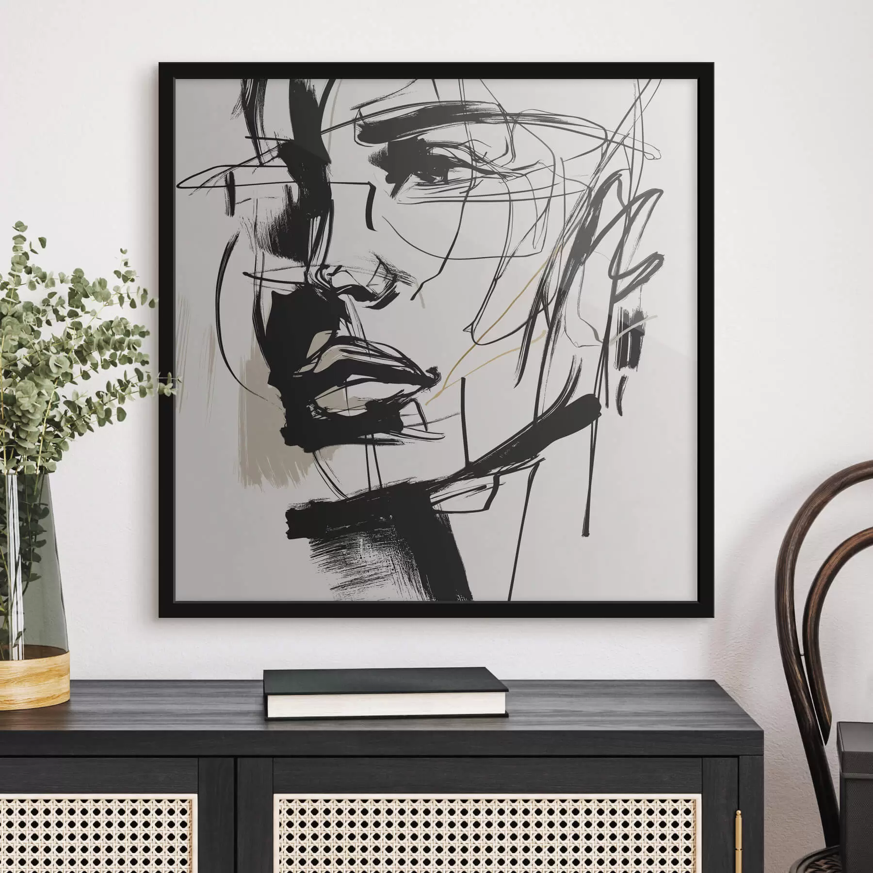 fotószőnyeg Minimalista portrék egy férfiról f48015