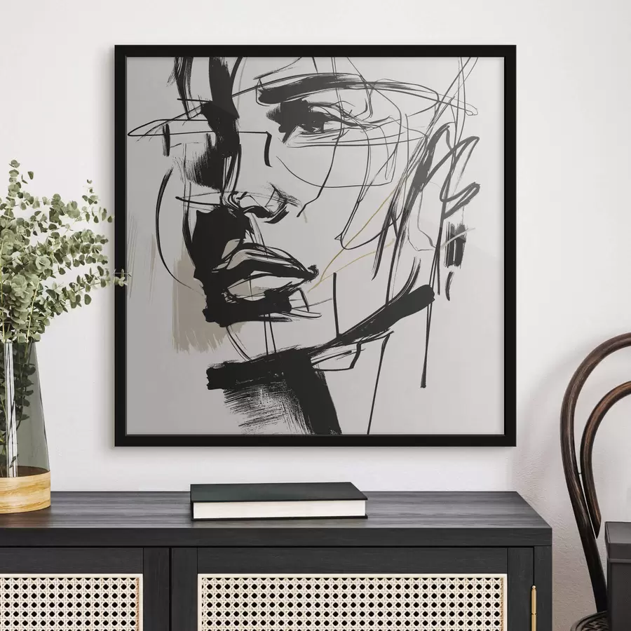 fotószőnyeg Minimalista portrék egy férfiról f48015