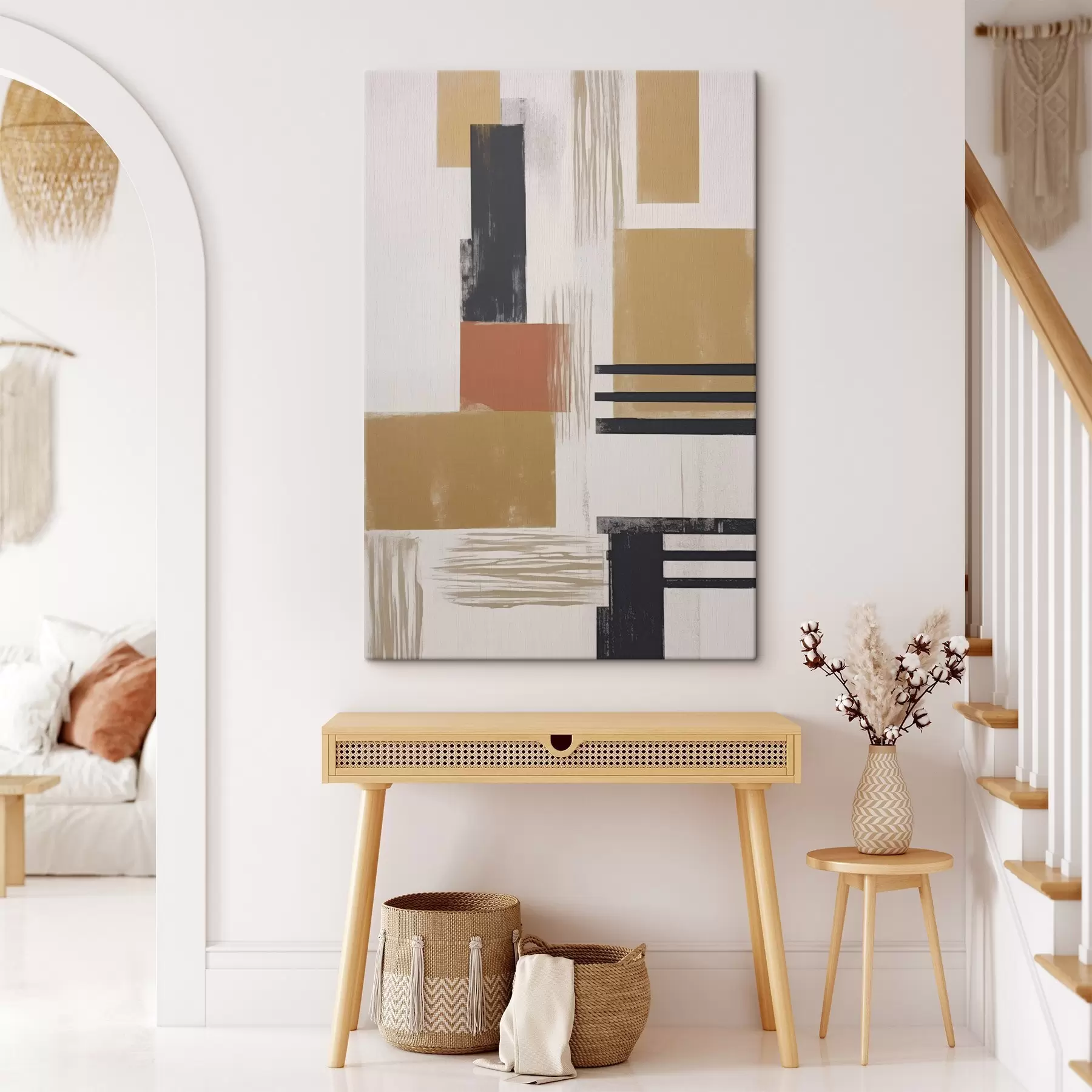 fotótapéta Modern absztrakció kopott textúra utánzásával s48160