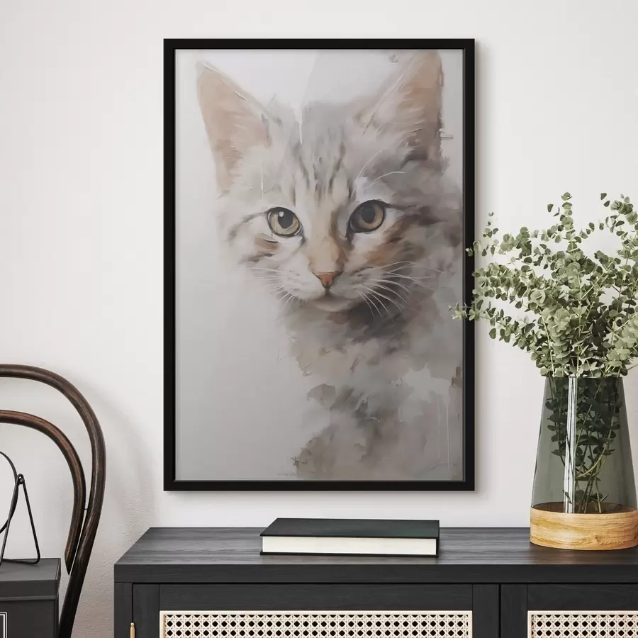 fotószőnyeg Macska utánzat festmény f48161