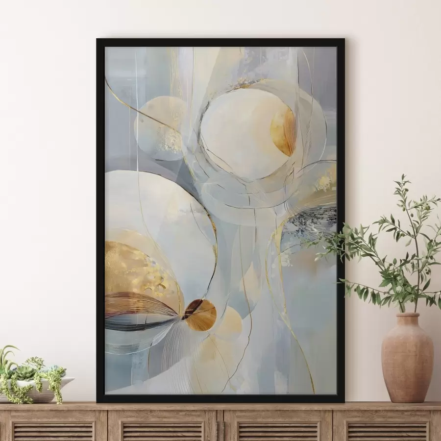 fotószőnyeg Réteges művészi alkotás hűvös színpalettával f47982