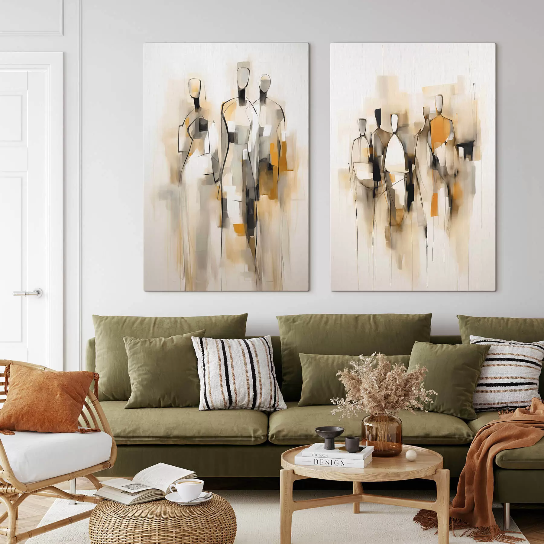 fotótapéta Absztrakt sziluettek m30125