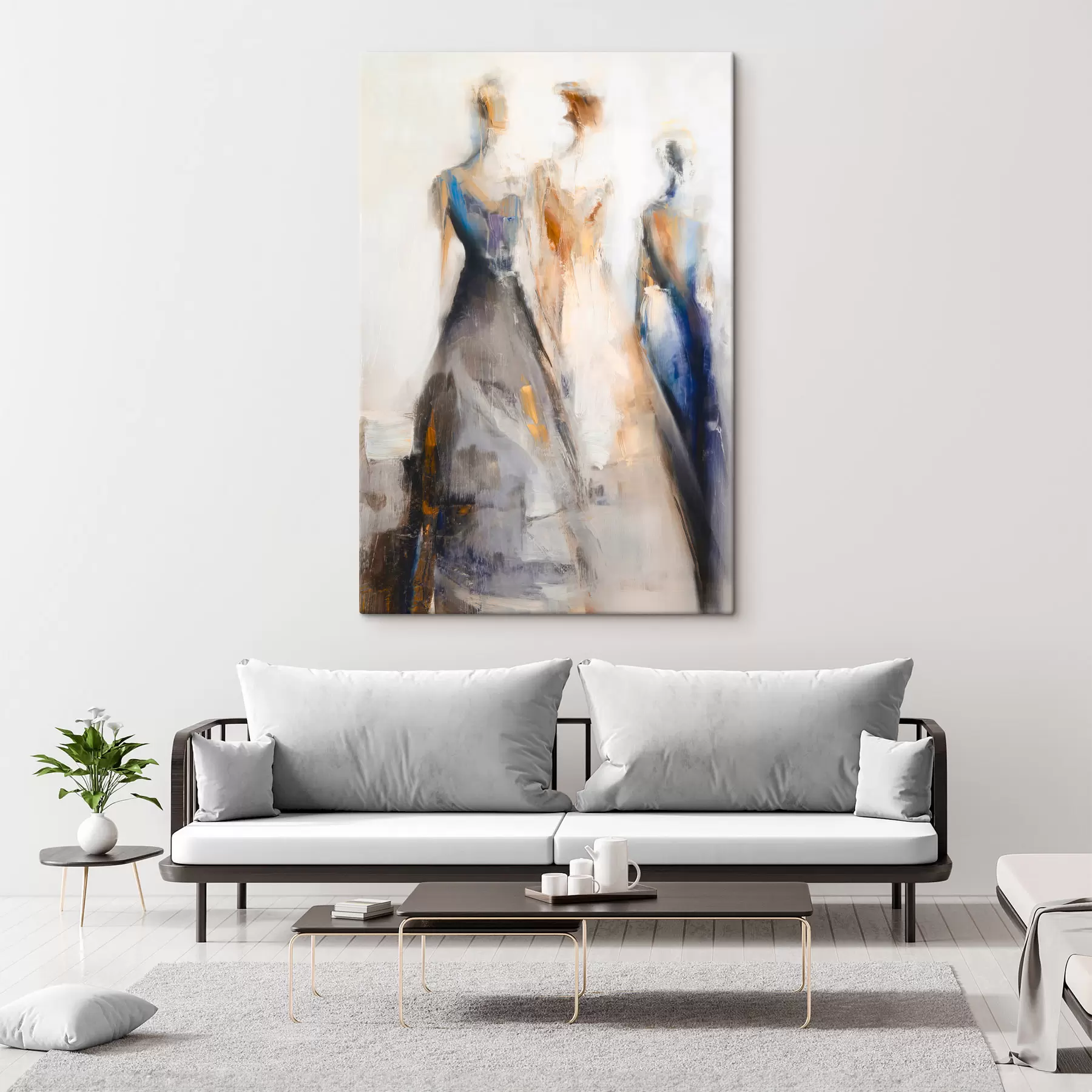 fotótapéta Elegáns absztrakt női sziluettek s48179