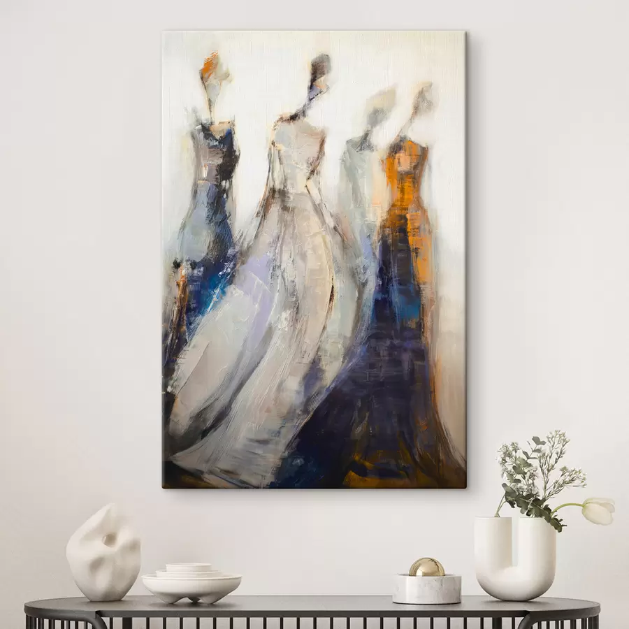 fotótapéta Elegáns absztrakt női sziluettek s48180