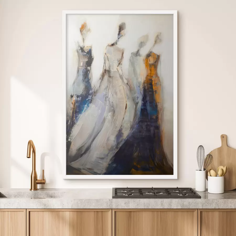 fotószőnyeg Elegáns absztrakt női sziluettek f48180