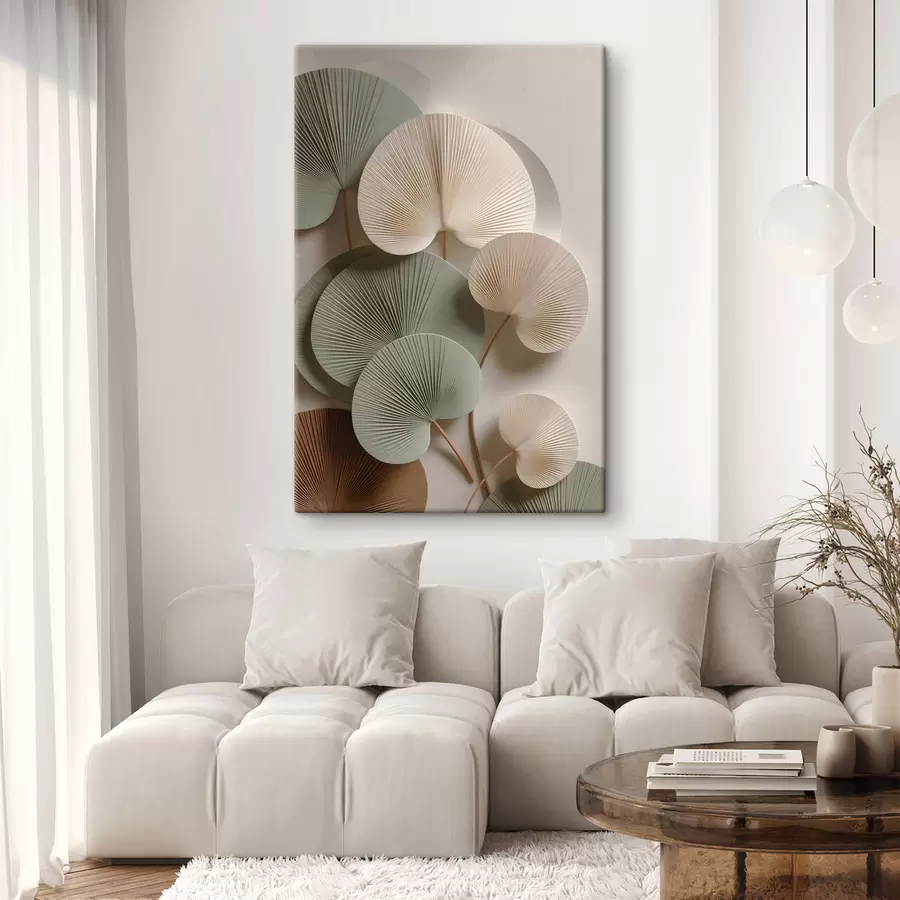 fotótapéta Absztrakt kompozíció levelekkel s48225