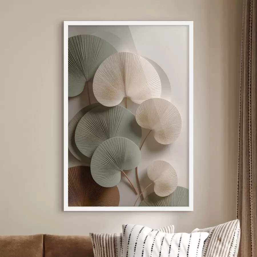 fotószőnyeg Absztrakt kompozíció levelekkel f48225