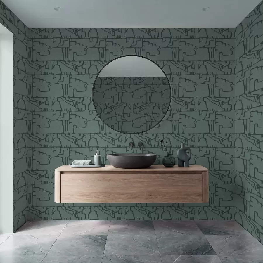 fotószőnyeg Absztrakt mintázat türkiz árnyalatokban a01122v3