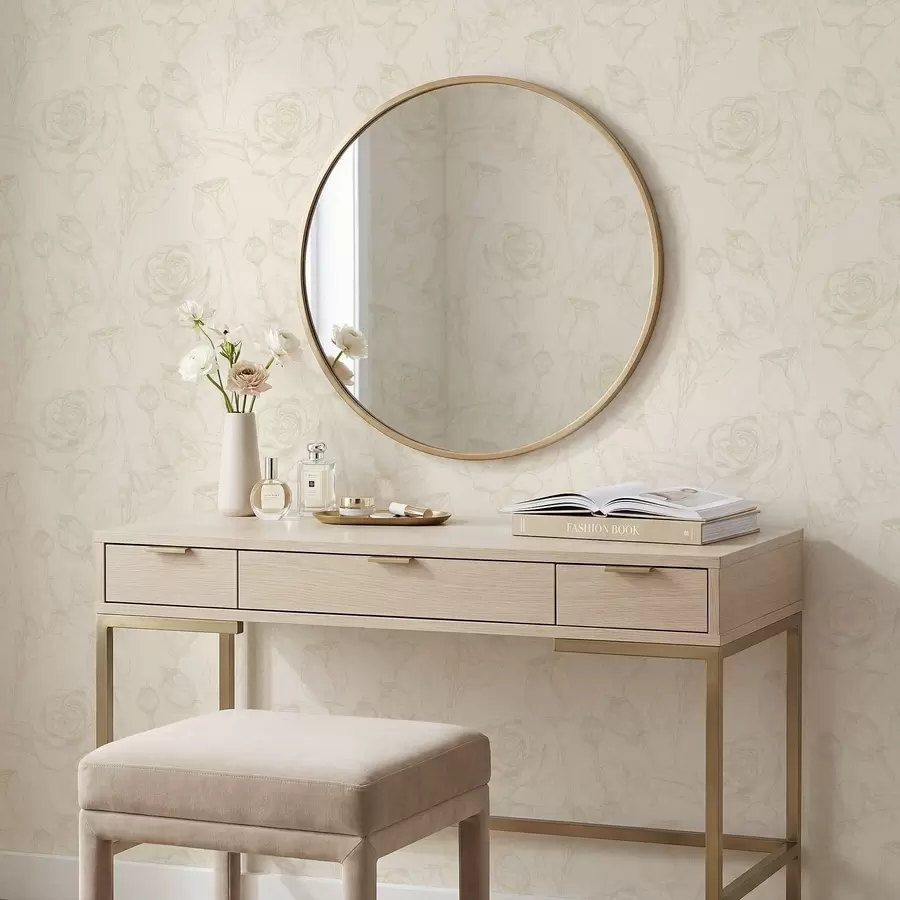 fotószőnyeg Világos rózsaszín mintázat bézs háttérrel a01124