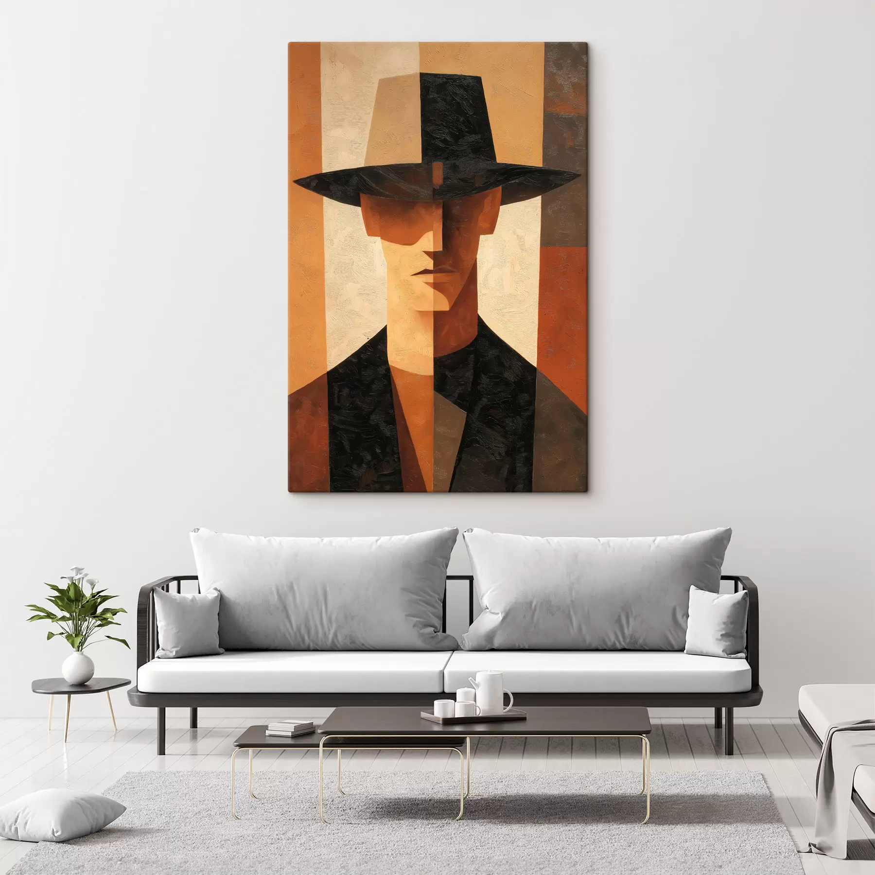 fotótapéta Geometrikus absztrakt portré s48231