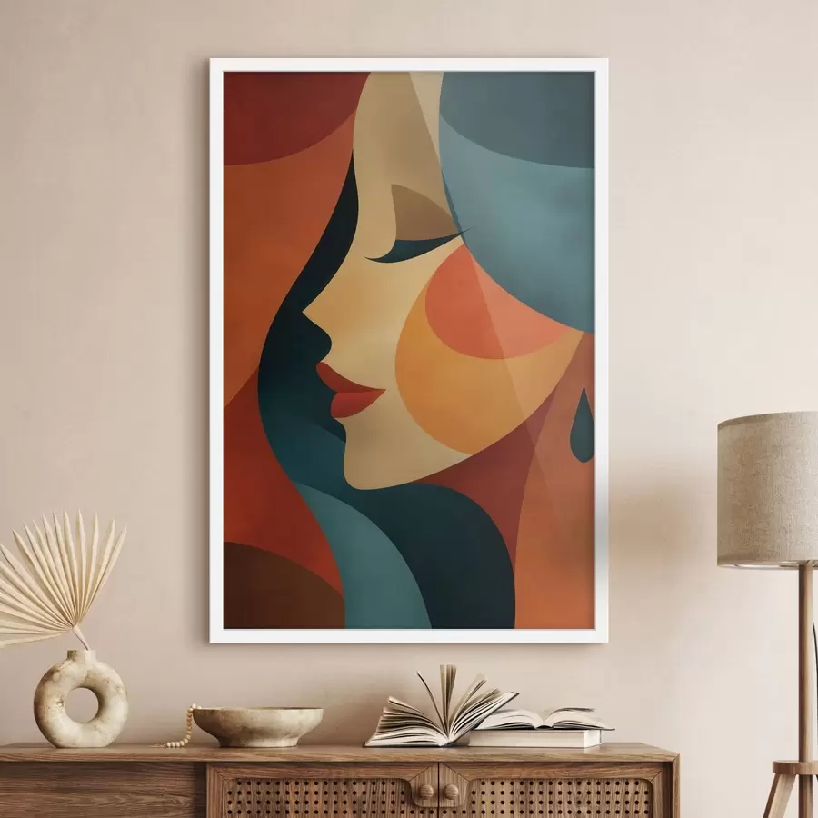 fotószőnyeg Absztrakt portré f48235