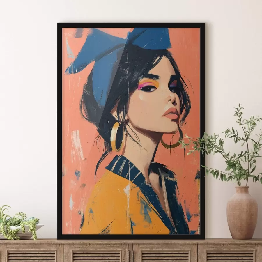 fotószőnyeg Egy lány portréja f48246