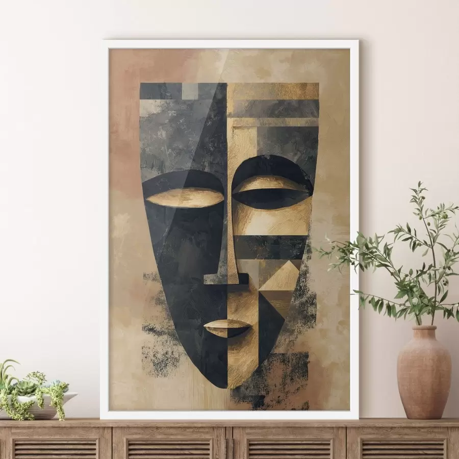 fotószőnyeg Absztrakt arc f48248