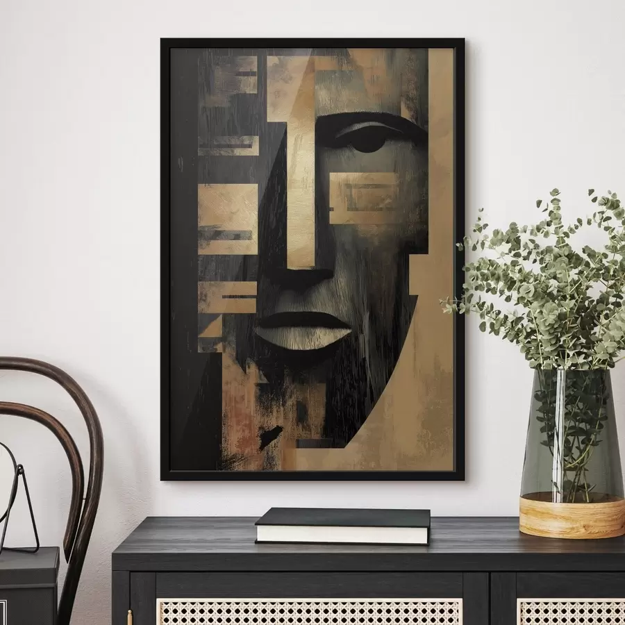 fotószőnyeg Absztrakt arc f48249