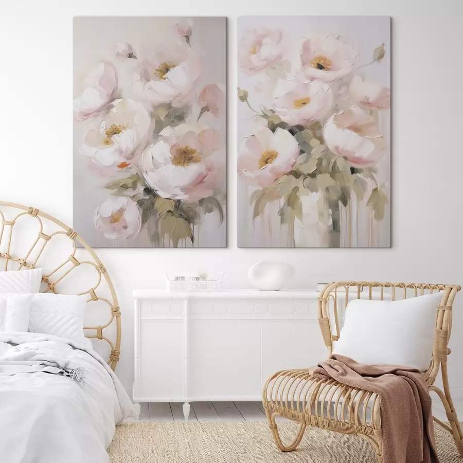 fotótapéta Absztrakt virágok festmény utánzat m30166