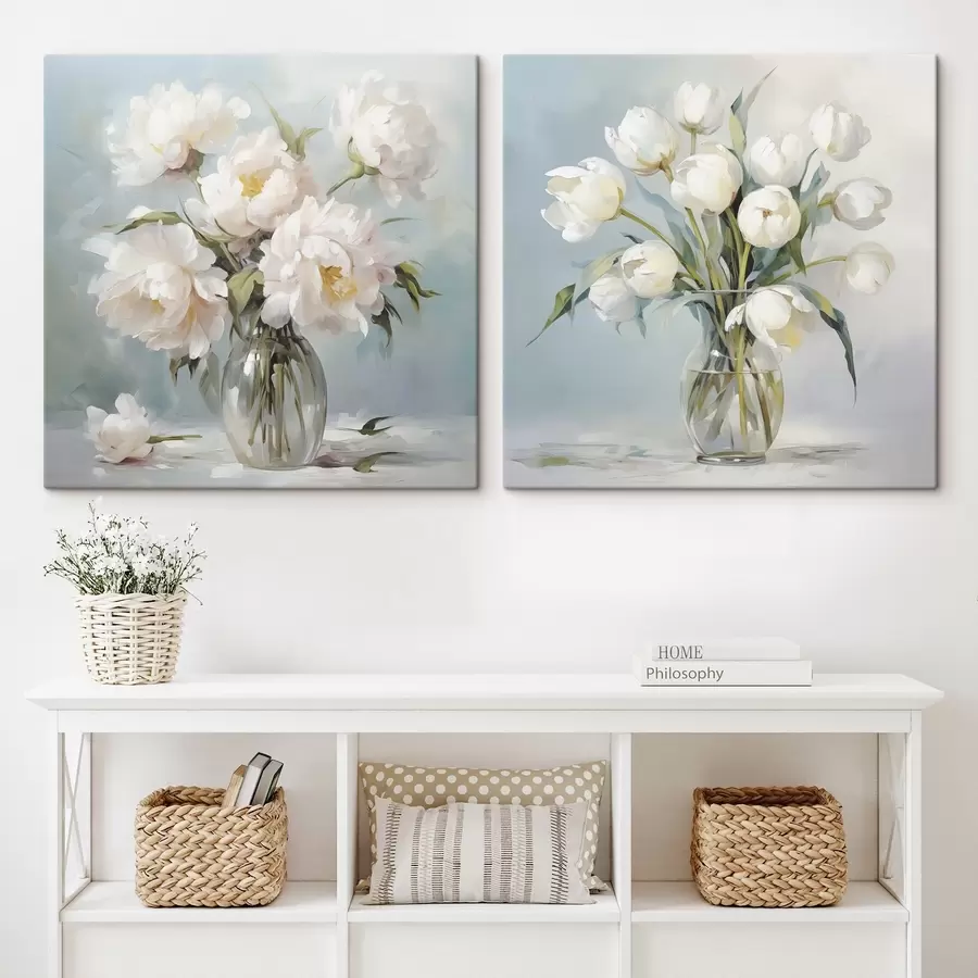 fotótapéta Virágcsokor vázában, utánzat festmény m30167