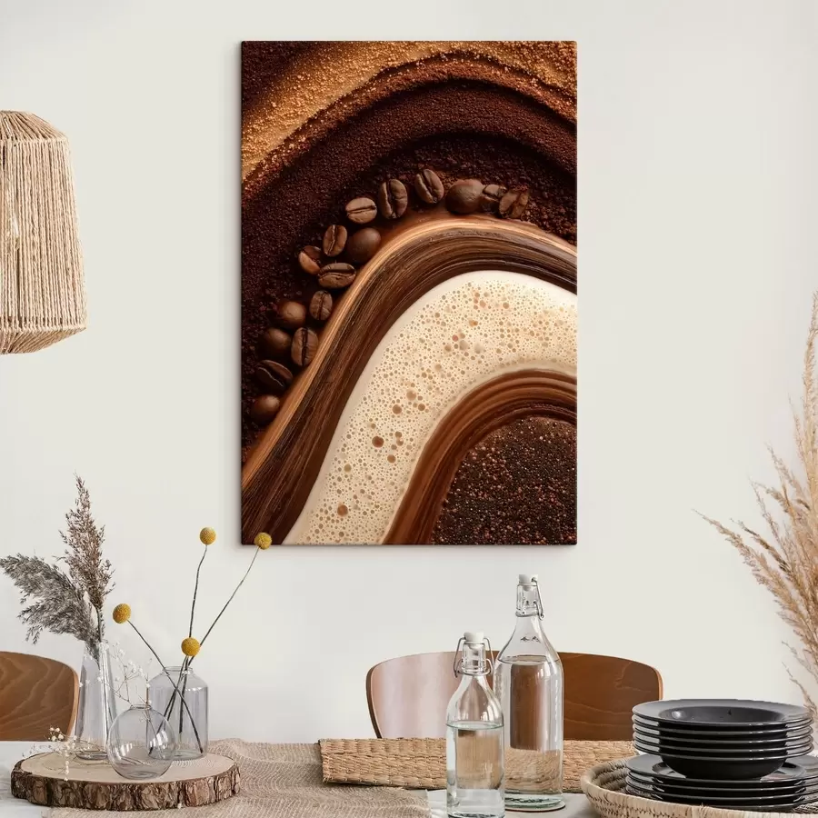 fotótapéta kávé rétegek s47959