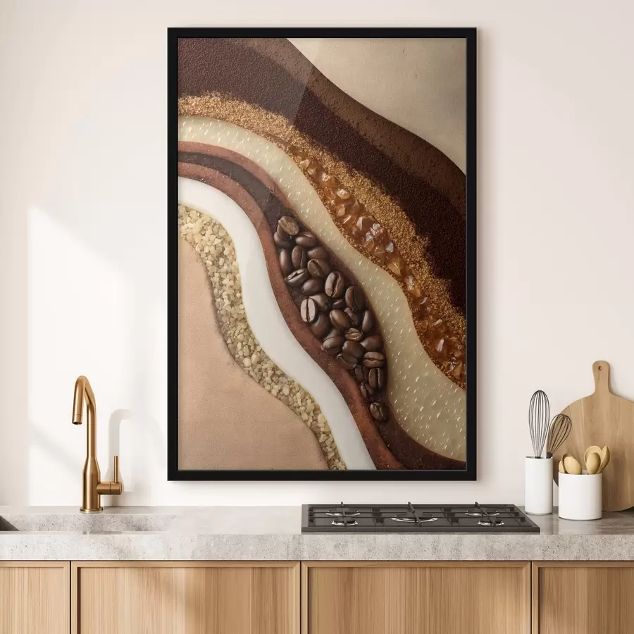 fotószőnyeg kávé rétegek f47960