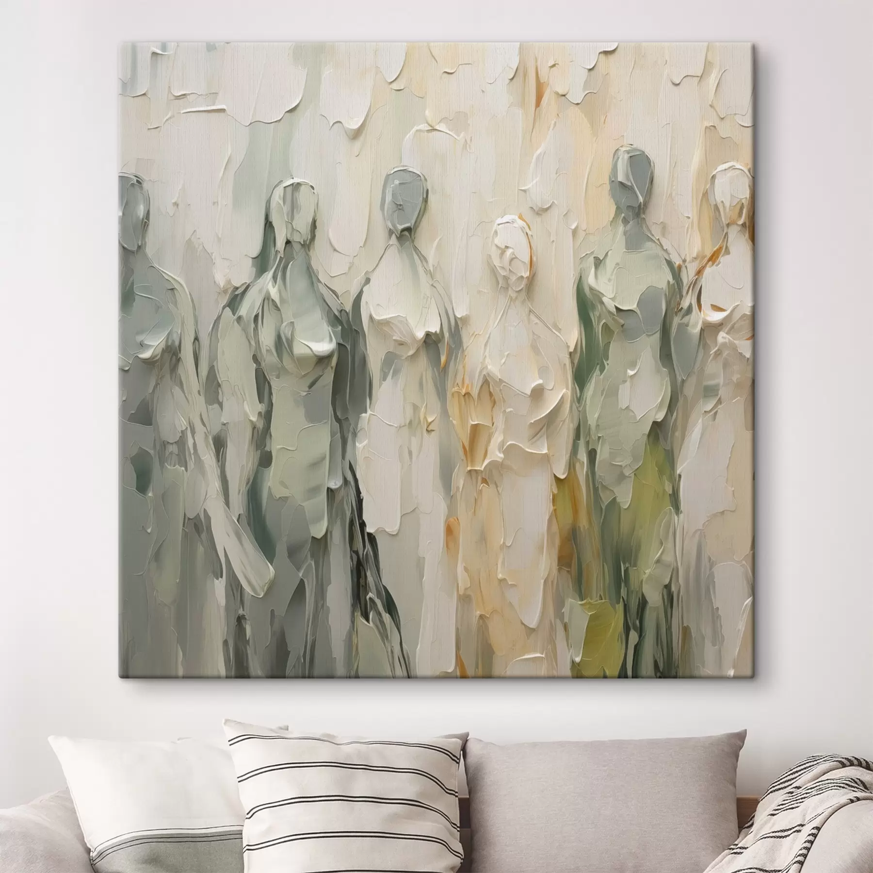 fotótapéta Absztrakt sziluettek festmény utánzatai s48275