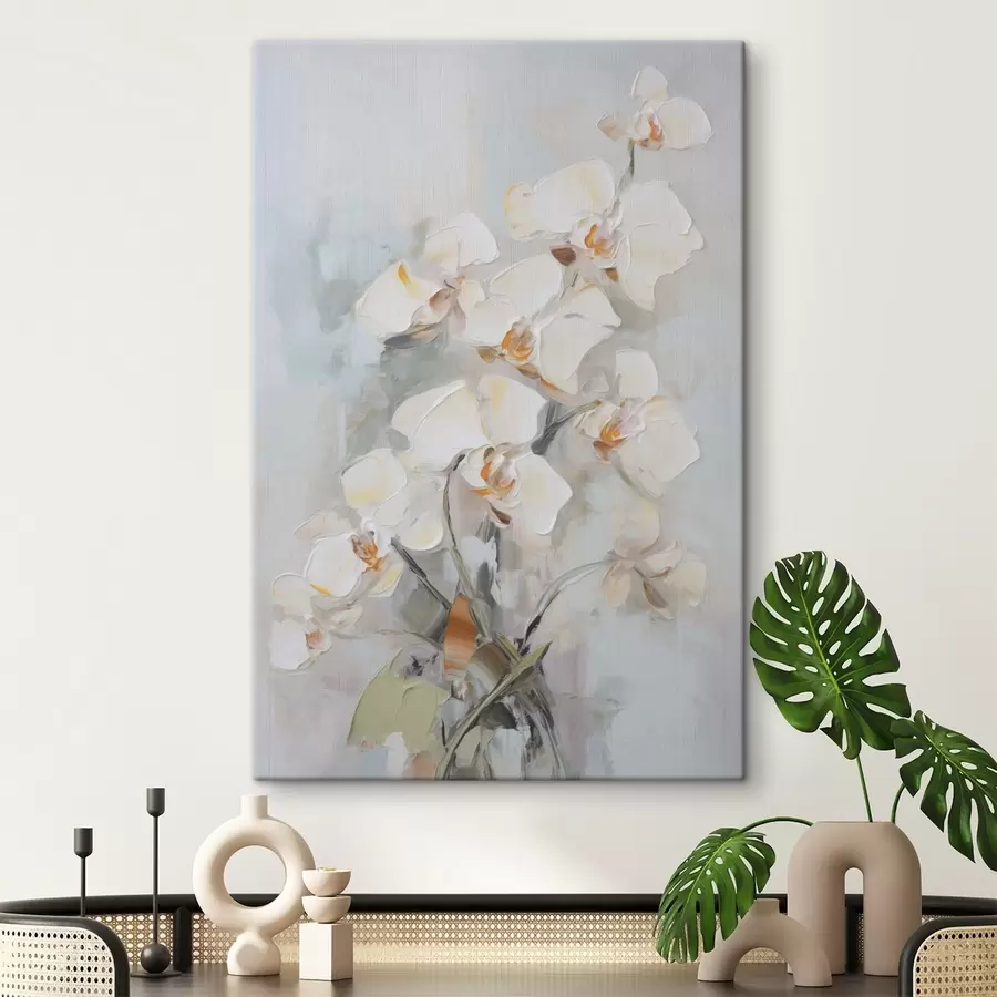 fotótapéta Orchidea ág utánzat festmény s48321