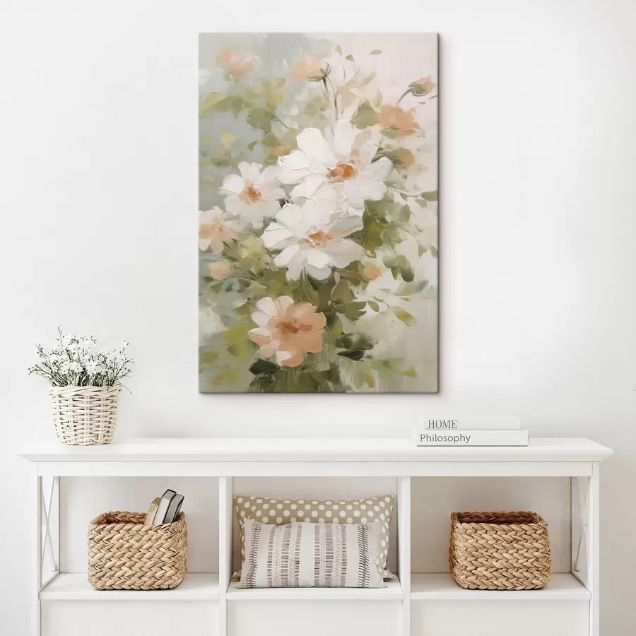 fotótapéta Finom virágok festmény utánzat s48323