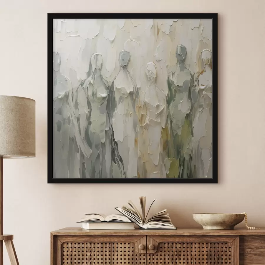 fotószőnyeg Absztrakt sziluettek festmény utánzatai f48275