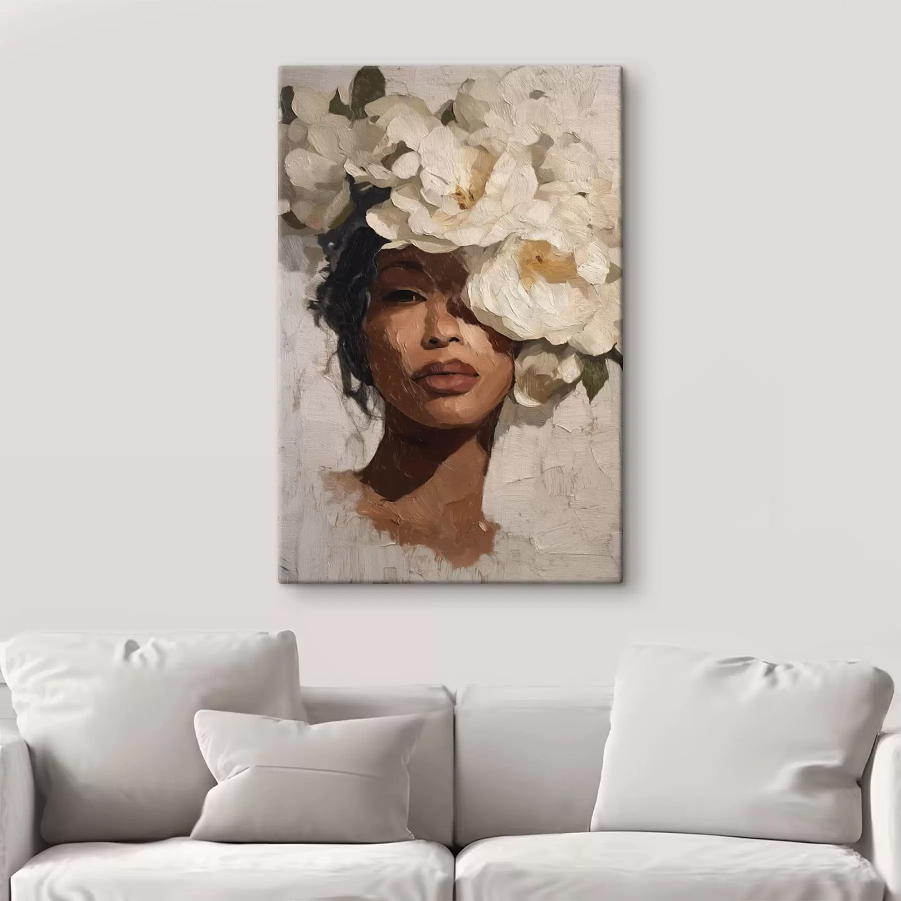 fotótapéta Lány virággal s48377