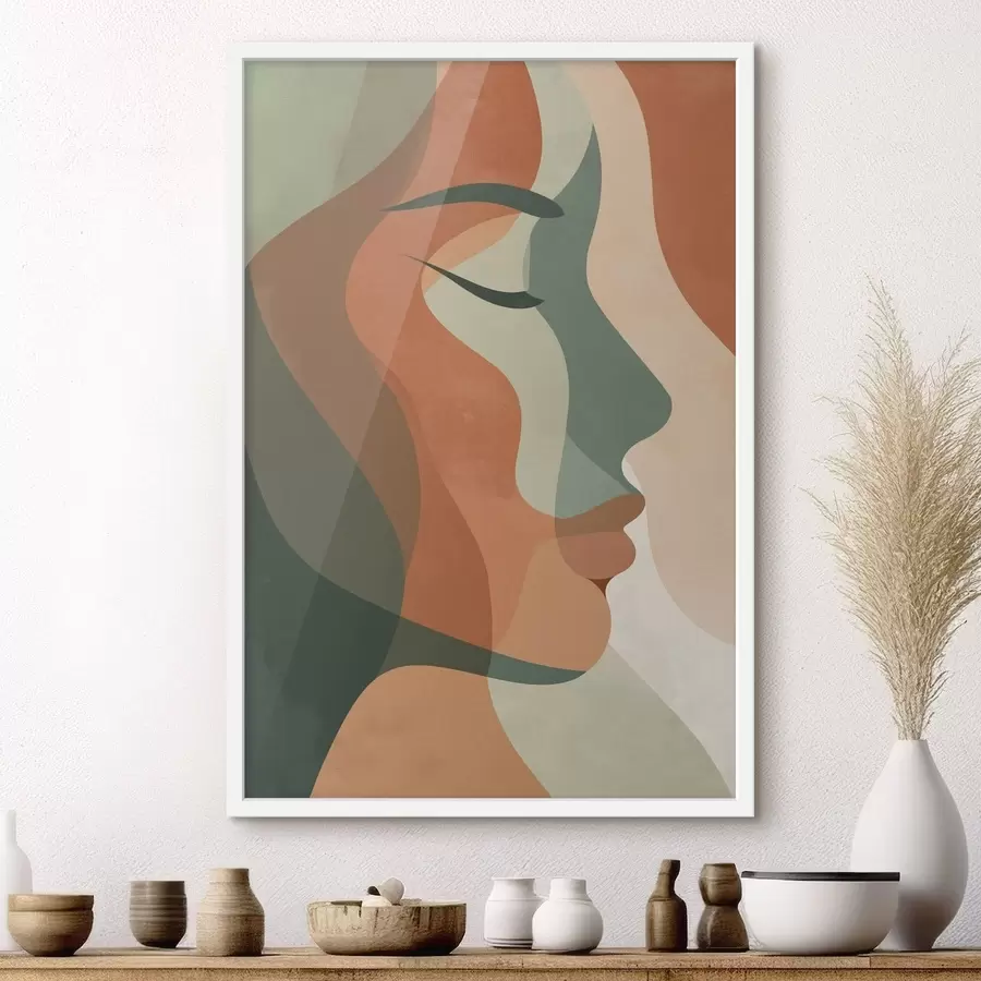 fotószőnyeg Absztrakt portré f48367