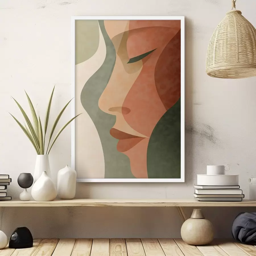 fotószőnyeg Absztrakt portré f48368