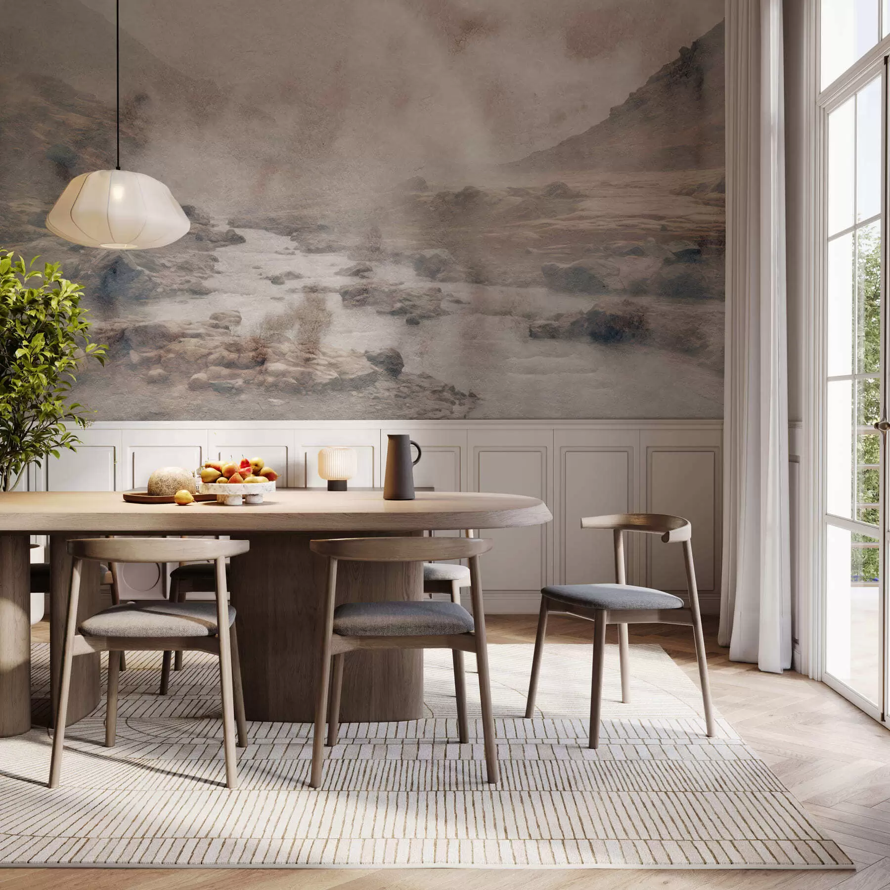 fotószőnyeg A csendes köd völgye w05363