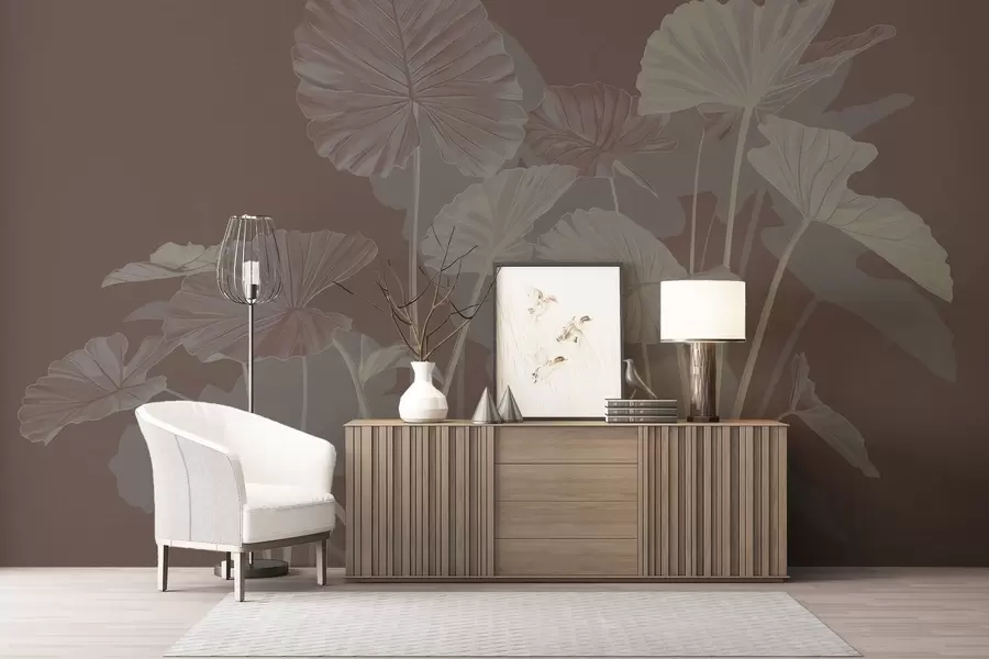 fotószőnyeg Festett lótuszok kertje w05364v2