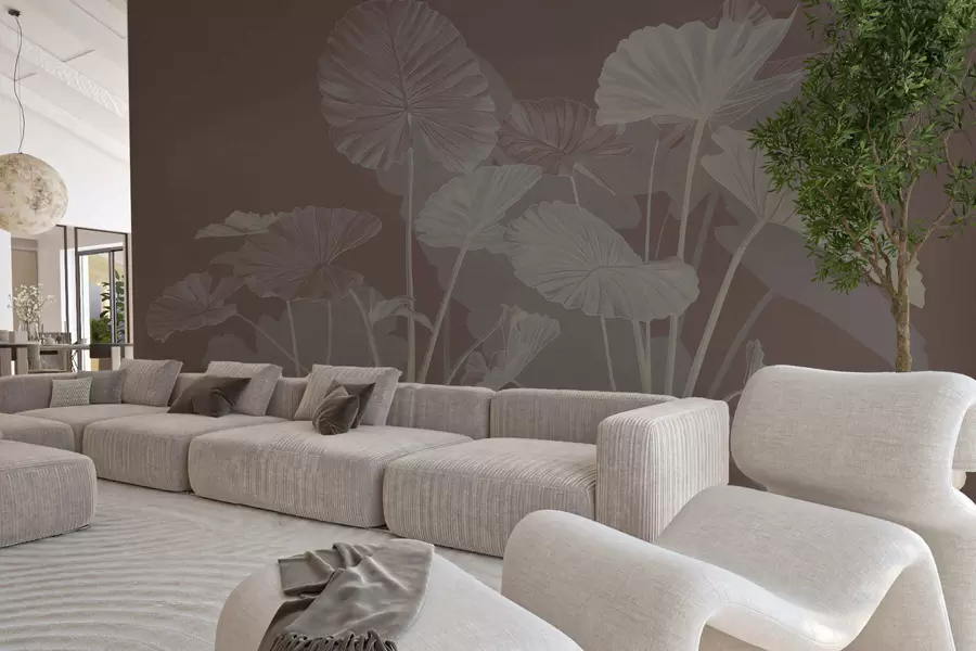 fotószőnyeg Festett lótuszok kertje w05364v2