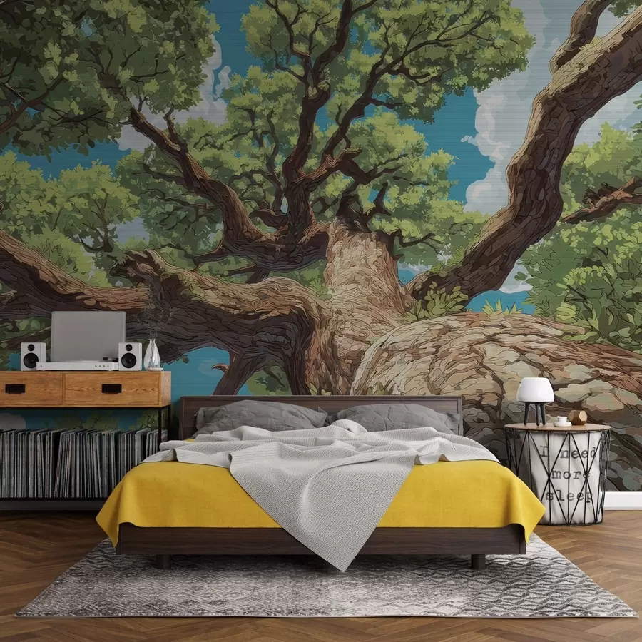 fotószőnyeg Fényűző mozaikfa w05368