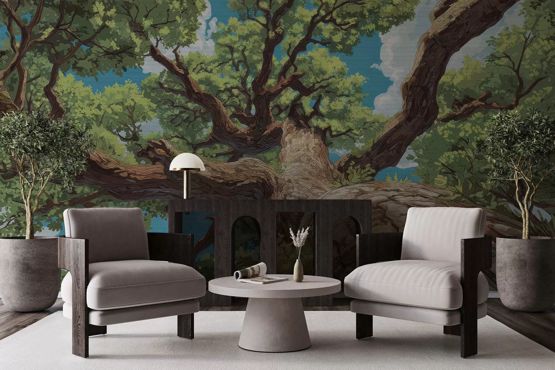 fotószőnyeg Fényűző mozaikfa w05368