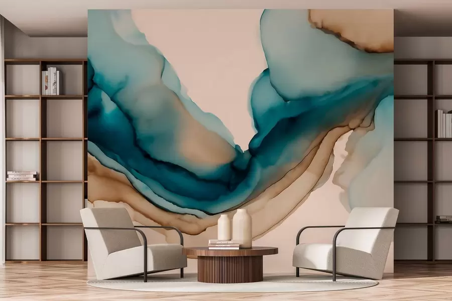 fotószőnyeg absztrakt textúra alkoholos tinta stílusban w05238