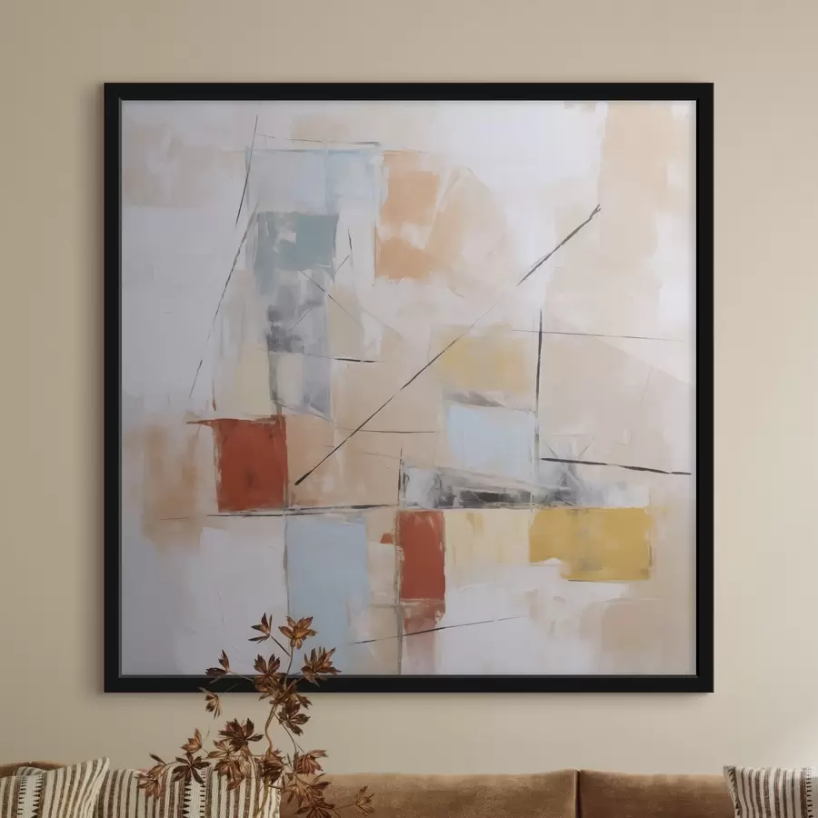 fotószőnyeg Egy kopott festmény kaotikus, absztrakt utánzata f48418