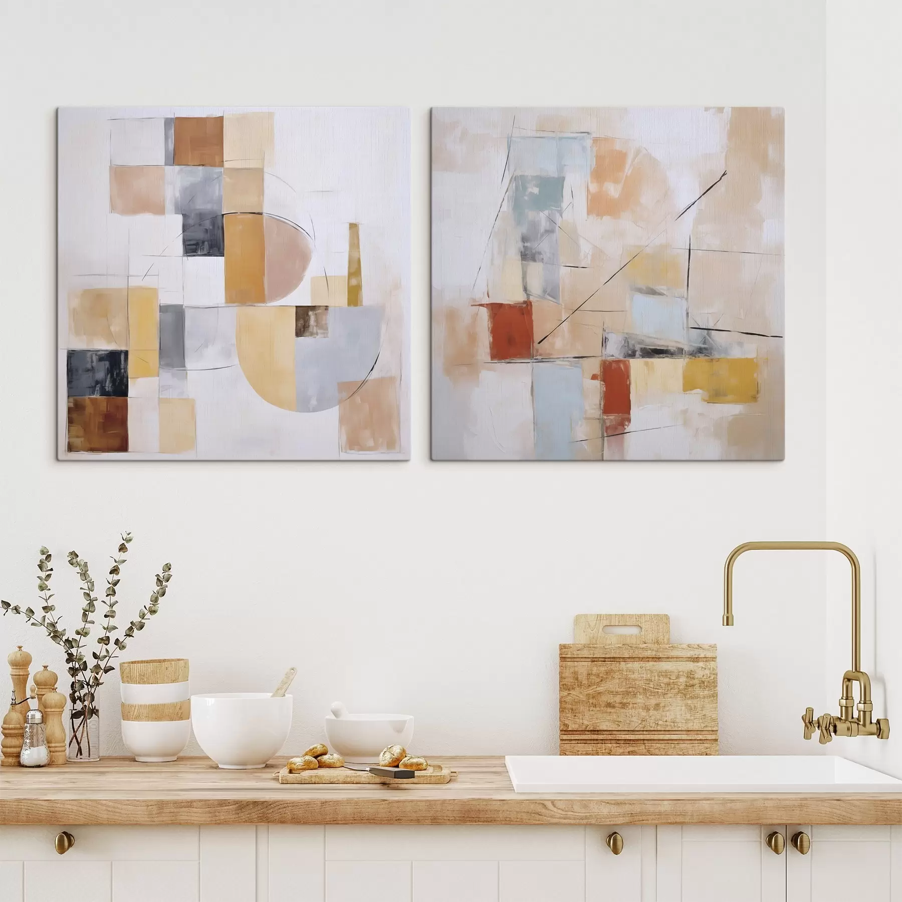 fotótapéta Egy kopott festmény absztrakt utánzata m30213