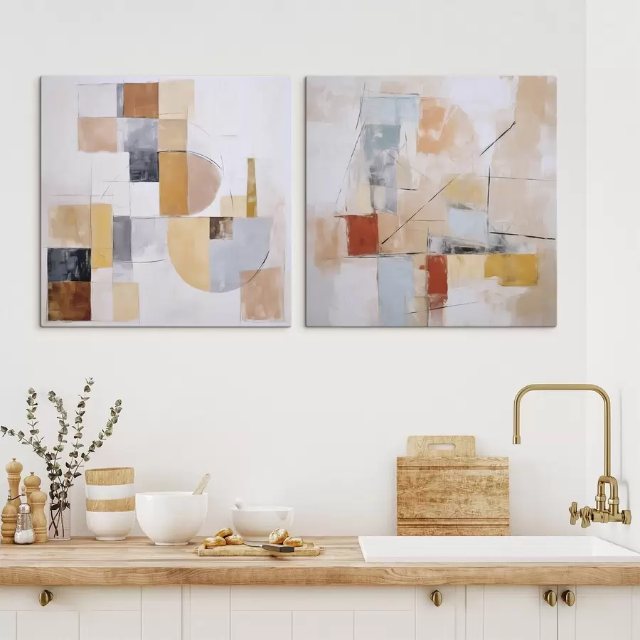 fotótapéta Egy kopott festmény absztrakt utánzata m30213