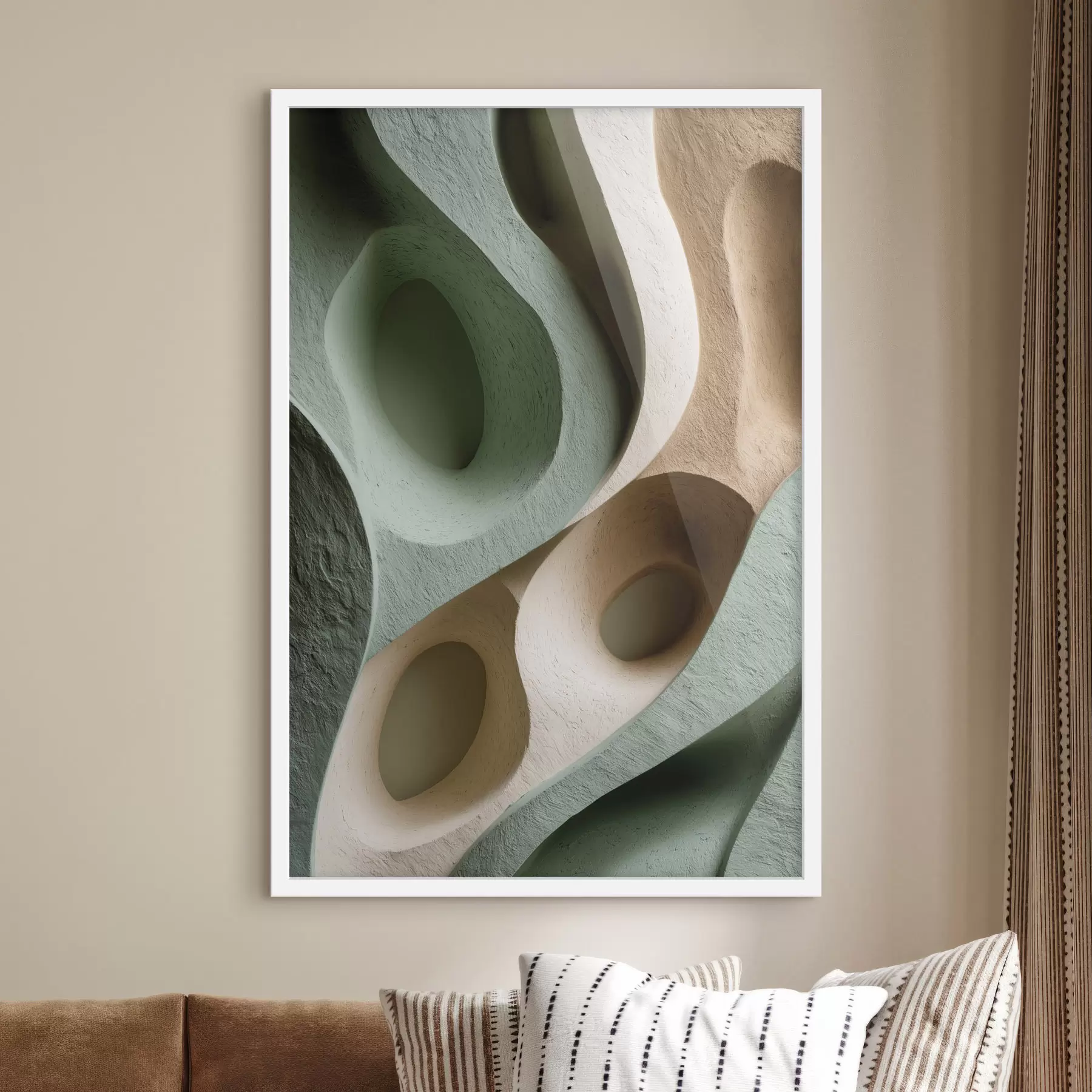 fotószőnyeg Szerves alakzatok összetétele f48430