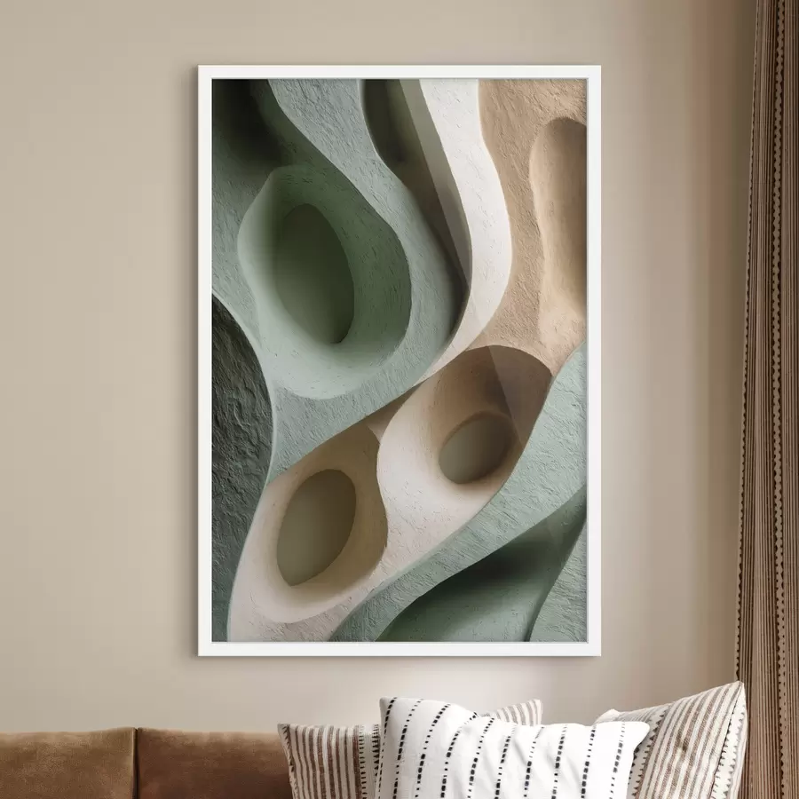 fotószőnyeg Szerves alakzatok összetétele f48430