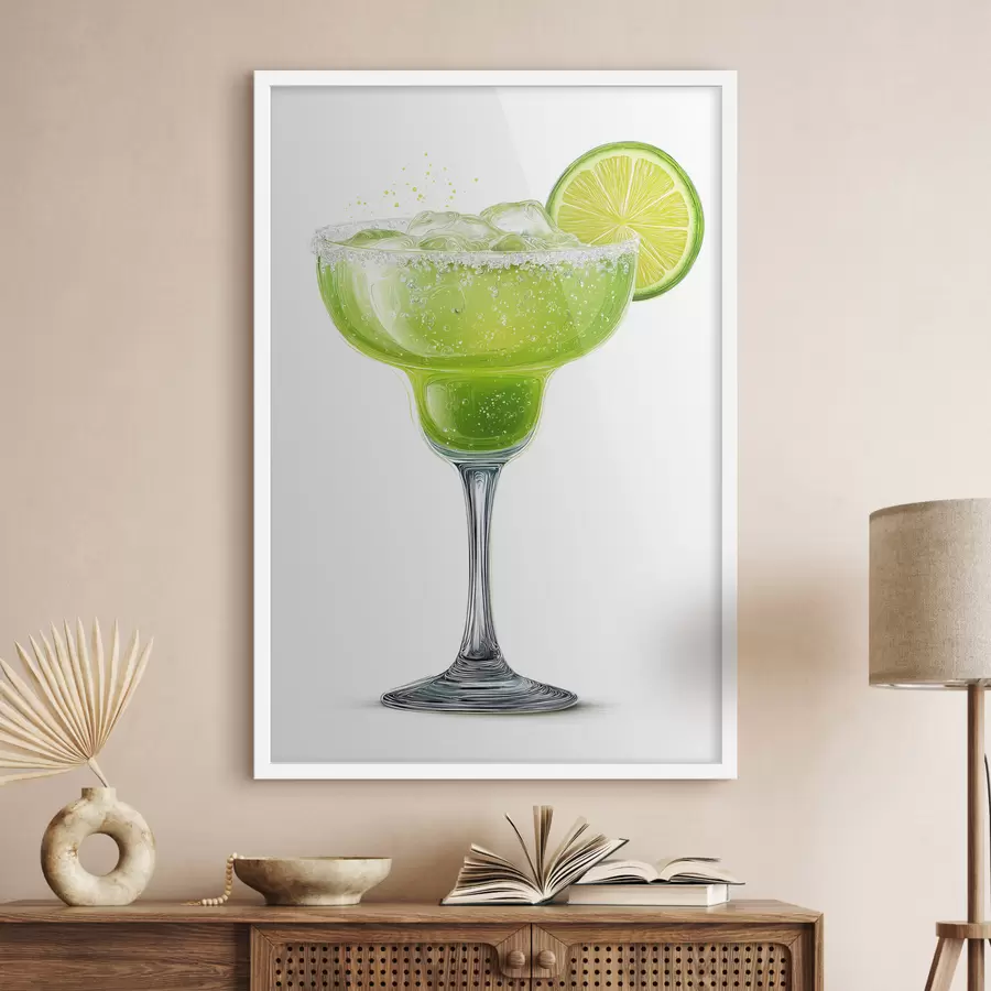 fotószőnyeg Koktélpohár lime-mal f48445