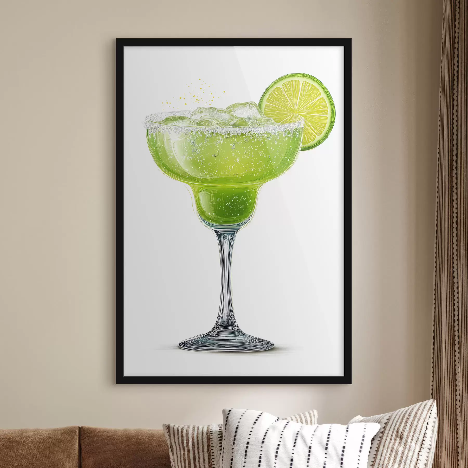 fotószőnyeg Koktélpohár lime-mal f48445