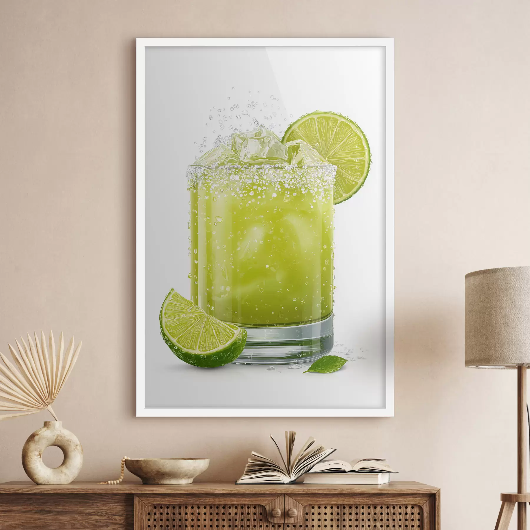 fotószőnyeg Lime-ital pohárban f48446