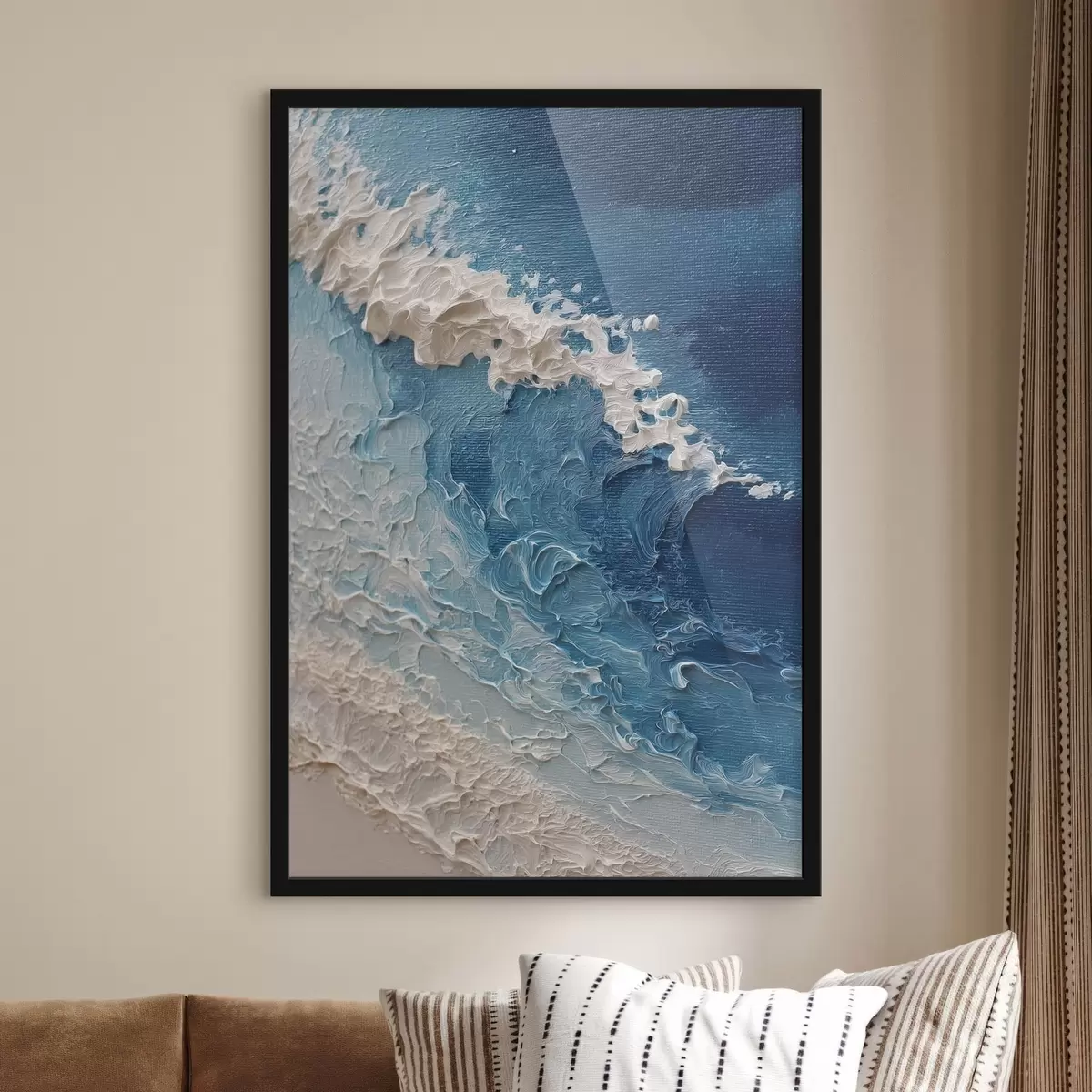 Plakát a sziklán Kilátás az óceán partjára f48451