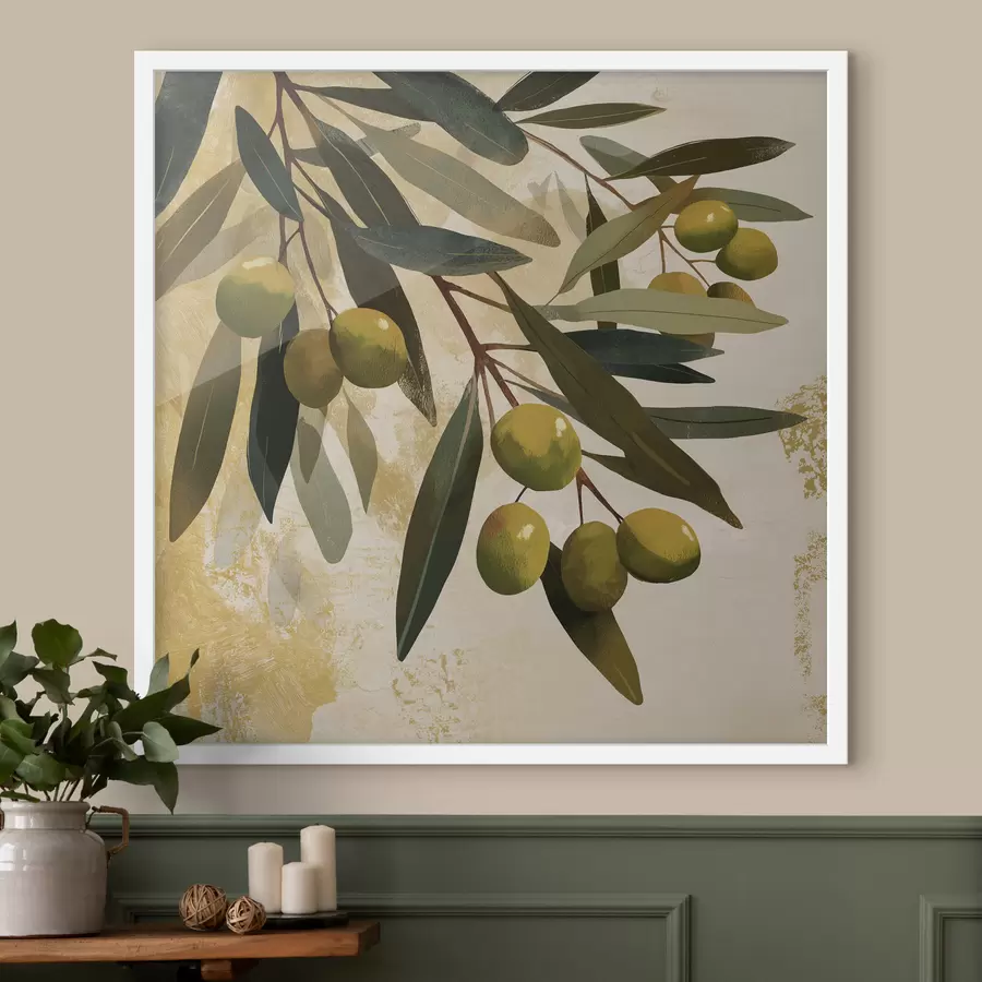 fotószőnyeg Olajfa levelek f48464