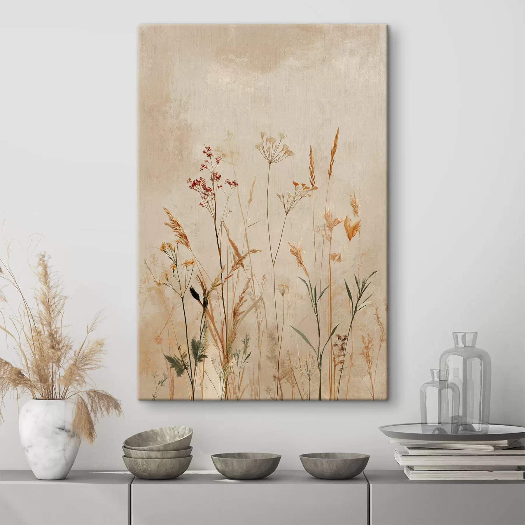 fotószőnyeg Könnyű virágszárak s48441