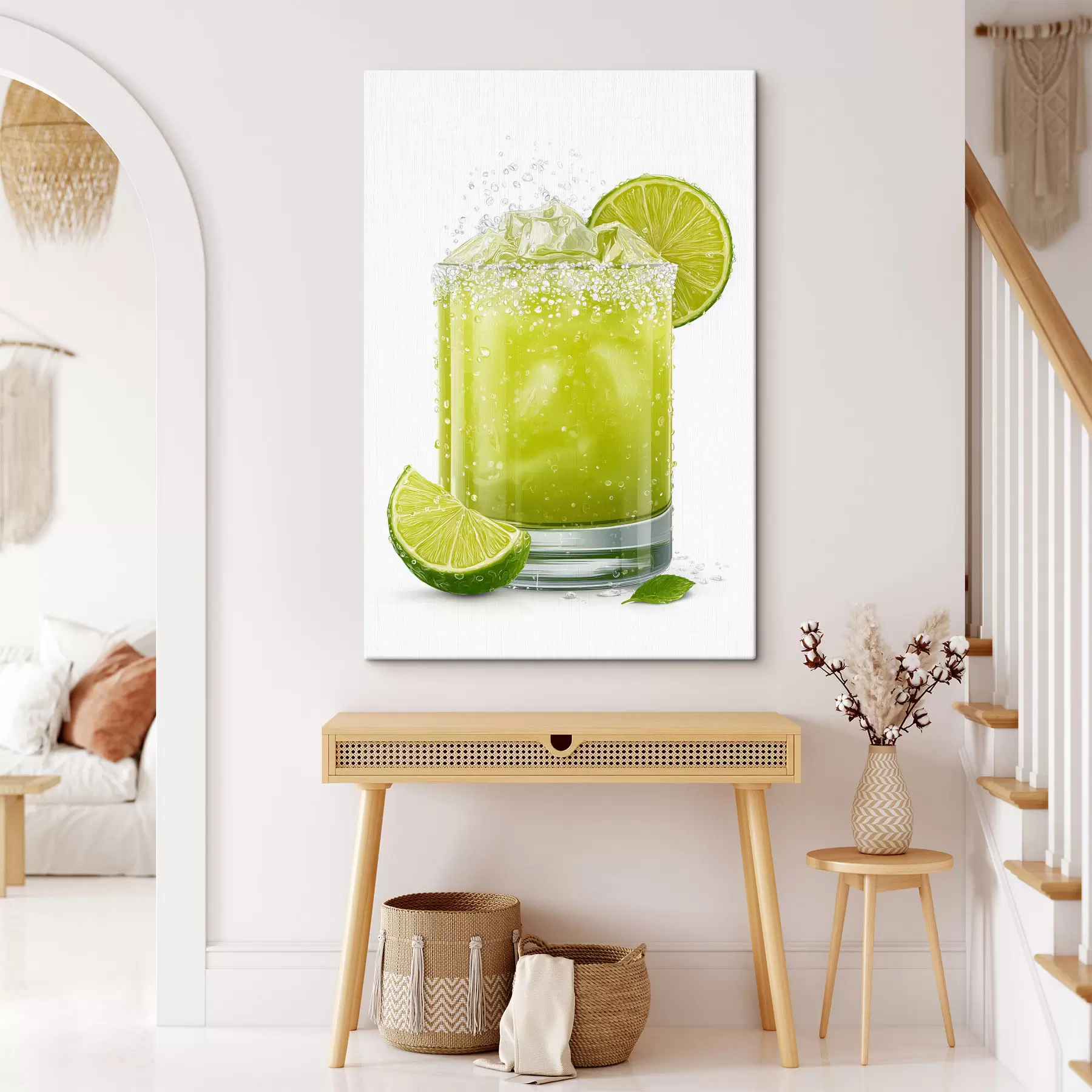 fotótapéta Lime-ital pohárban s48446