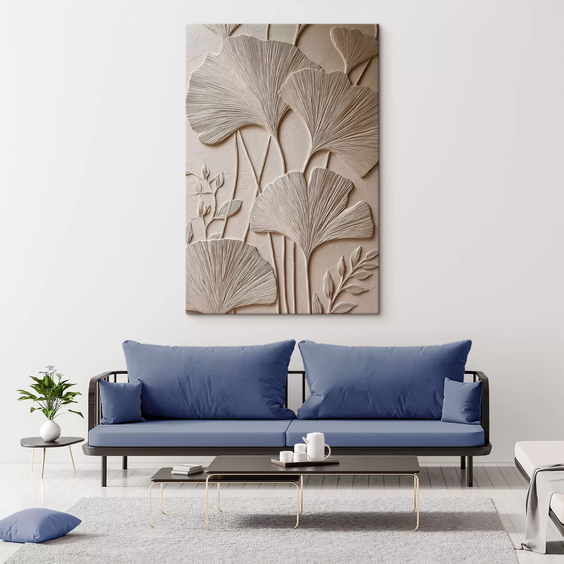 fotótapéta Virágmotívumos dombornyomott panel s48447