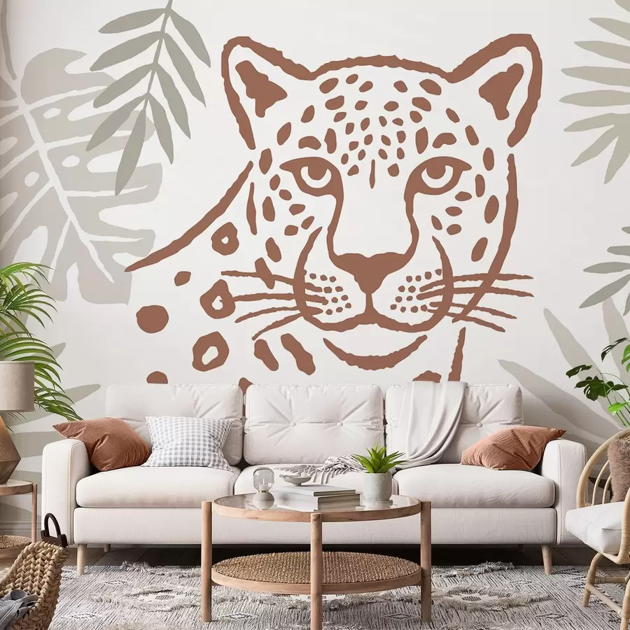 fotószőnyeg Leopárd a lombok között w05396v1